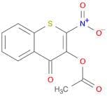 4H-1-Benzothiopyran-4-one, 3-(acetyloxy)-2-nitro-