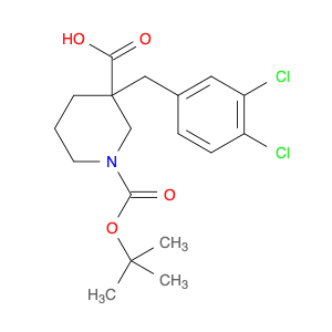 1-[(tert-Butyl)oxycarbonyl]-3-(3,4-dichlorobenzyl)piperidine-3-carboxylic acid