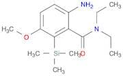 Benzamide, 6-amino-N,N-diethyl-3-methoxy-2-(trimethylsilyl)-