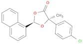 1,3-DIOXOLAN-4-ONE, 5-(4-CHLOROPHENYL)-5-METHYL-2-(1-NAPHTHALENYL)-, (2R,5R)-