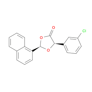1,3-DIOXOLAN-4-ONE, 5-(3-CHLOROPHENYL)-2-(1-NAPHTHALENYL)-, (2R,5R)-