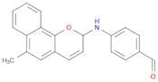 Benzaldehyde, 4-[(6-methyl-2H-naphtho[1,2-b]pyran-2-yl)amino]-
