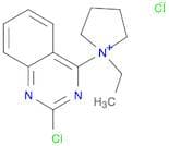 Pyrrolidinium, 1-(2-chloro-4-quinazolinyl)-1-ethyl-, chloride