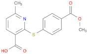 3-Pyridinecarboxylic acid, 2-[[4-(methoxycarbonyl)phenyl]thio]-6-methyl-