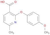 3-Pyridinecarboxylic acid, 2-(4-methoxyphenoxy)-6-methyl-