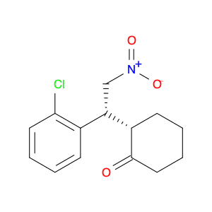Cyclohexanone, 2-[(1R)-1-(2-chlorophenyl)-2-nitroethyl]-, (2S)-