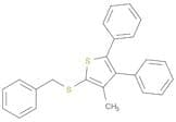 Thiophene, 3-methyl-4,5-diphenyl-2-[(phenylmethyl)thio]-
