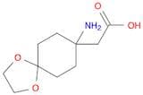2-(8-Amino-1,4-dioxaspiro[4.5]decan-8-yl)acetic acid