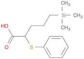 Pentanoic acid, 2-(phenylthio)-5-(trimethylsilyl)-