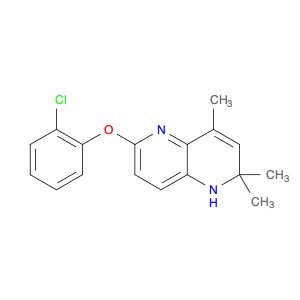 1,5-Naphthyridine, 6-(2-chlorophenoxy)-1,2-dihydro-2,2,4-trimethyl-