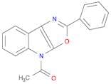 4H-Oxazolo[5,4-b]indole, 4-acetyl-2-phenyl-