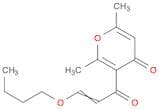 4H-Pyran-4-one, 3-(3-butoxy-1-oxo-2-propenyl)-2,6-dimethyl-