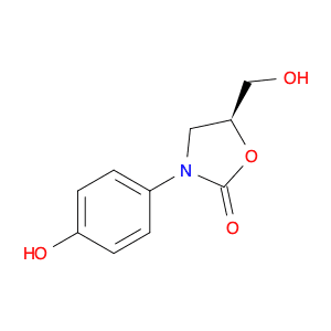 2-Oxazolidinone, 5-(hydroxymethyl)-3-(4-hydroxyphenyl)-, (S)-