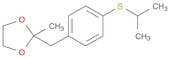 1,3-Dioxolane, 2-methyl-2-[[4-[(1-methylethyl)thio]phenyl]methyl]-