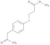 Propanoic acid, 3-[[4-(2-oxopropyl)phenyl]thio]-, methyl ester
