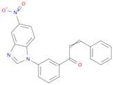 2-Propen-1-one, 1-[3-(5-nitro-1H-benzimidazol-1-yl)phenyl]-3-phenyl-
