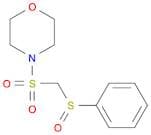 Morpholine, 4-[(phenylsulfinylmethyl)sulfonyl]-