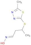 Butanal, 3-[(5-methyl-1,3,4-thiadiazol-2-yl)thio]-, oxime, (E)-