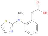 Benzeneacetic acid, 2-(methyl-2-thiazolylamino)-