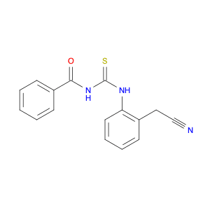 Benzamide, N-[[[2-(cyanomethyl)phenyl]amino]thioxomethyl]-