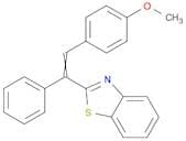 Benzothiazole, 2-[2-(4-methoxyphenyl)-1-phenylethenyl]-