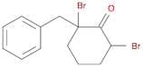 Cyclohexanone, 2,6-dibromo-2-(phenylmethyl)-