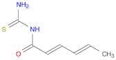 2,4-Hexadienamide, N-(aminothioxomethyl)-, (E,E)-