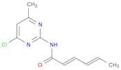2,4-Hexadienamide, N-(4-chloro-6-methyl-2-pyrimidinyl)-, (E,E)-