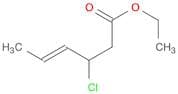 4-Hexenoic acid, 3-chloro-, ethyl ester, (E)-