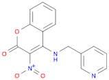 2H-1-Benzopyran-2-one, 3-nitro-4-[(3-pyridinylmethyl)amino]-