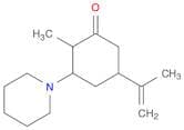 Cyclohexanone, 2-methyl-5-(1-methylethenyl)-3-(1-piperidinyl)-