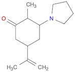 Cyclohexanone, 2-methyl-5-(1-methylethenyl)-3-(1-pyrrolidinyl)-