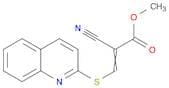 2-Propenoic acid, 2-cyano-3-(2-quinolinylthio)-, methyl ester