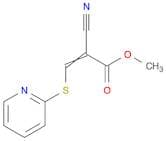 2-Propenoic acid, 2-cyano-3-(2-pyridinylthio)-, methyl ester