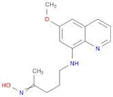 2-Pentanone, 5-[(6-methoxy-8-quinolinyl)amino]-, oxime