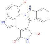 1H-Pyrrole-2,5-dione, 3-(5-bromo-1H-indol-3-yl)-4-(1H-indazol-3-yl)-