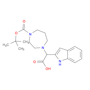 1H-Indole-2-aceticacid, a-[4-[(1,1-dimethylethoxy)carbonyl]hexahydro-1H-1,4-diazepin-1-yl]-