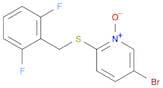 Pyridine, 5-bromo-2-[[(2,6-difluorophenyl)methyl]thio]-, 1-oxide