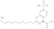 Dodecanoic acid, 2-(acetylamino)-5-sulfophenyl ester