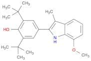 Phenol, 2,6-bis(1,1-dimethylethyl)-4-(7-methoxy-3-methyl-1H-indol-2-yl)-
