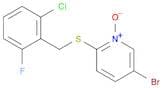 Pyridine, 5-bromo-2-[[(2-chloro-6-fluorophenyl)methyl]thio]-, 1-oxide