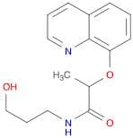 Propanamide, N-(3-hydroxypropyl)-2-(8-quinolinyloxy)-