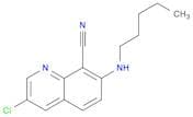 8-Quinolinecarbonitrile, 3-chloro-7-(pentylamino)-