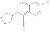 8-Quinolinecarbonitrile, 3-chloro-7-(1-pyrrolidinyl)-