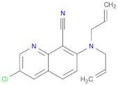 8-Quinolinecarbonitrile, 3-chloro-7-(di-2-propenylamino)-
