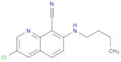 8-Quinolinecarbonitrile, 7-(butylamino)-3-chloro-