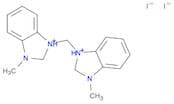 1H-Benzimidazolium, 1,1'-methylenebis[3-methyl-, diiodide