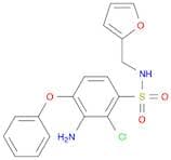 Benzenesulfonamide, 3-amino-2-chloro-N-(2-furanylmethyl)-4-phenoxy-