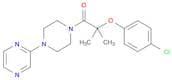 Piperazine, 1-[2-(4-chlorophenoxy)-2-methyl-1-oxopropyl]-4-pyrazinyl-