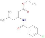 Hexanoic acid, 3-[(4-chlorobenzoyl)amino]-5-methyl-, ethyl ester